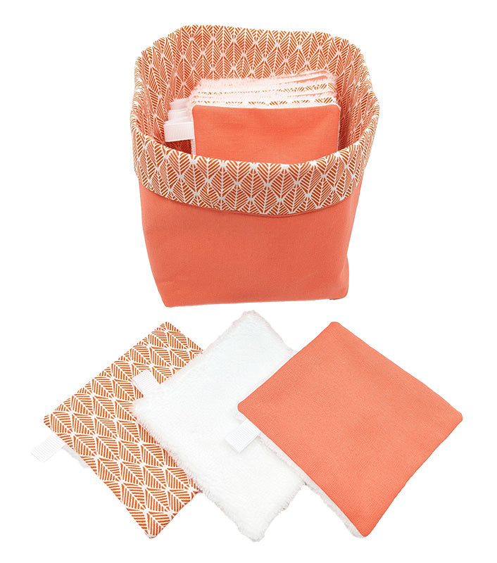 Panier à lingettes orange
