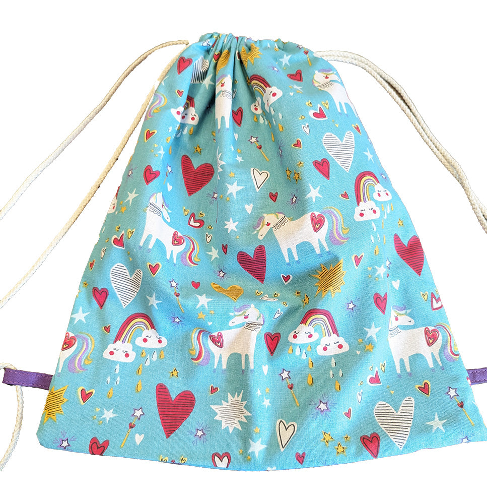 Sac à cordons enfant "Licornes"