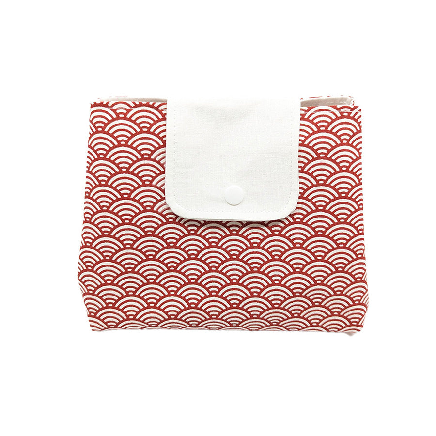 Trousse à grande ouverture rouge et blanche