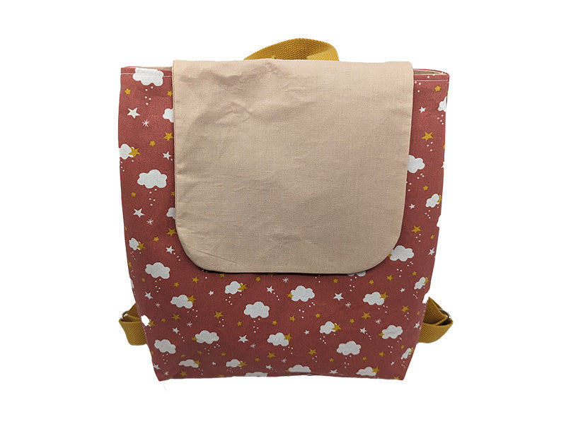Sac à dos enfant "Ciel Rouge" beige