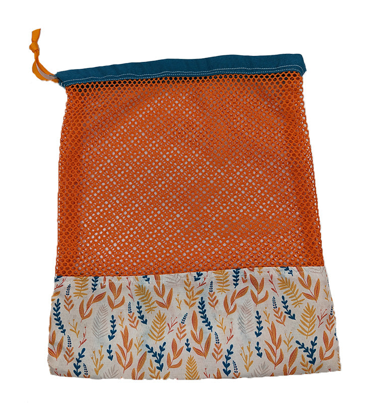 Sac à vrac orange et bleu