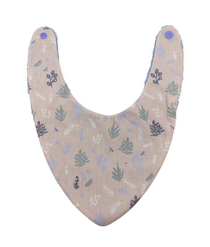 Bavoir bandana rose et violet - 6 à 18 mois