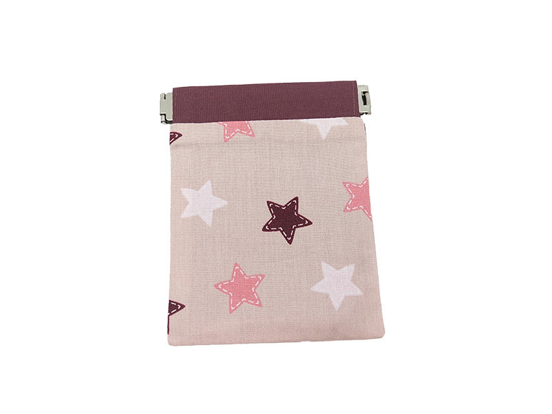 Porte-monnaie clic-clac "Pink Stars"
