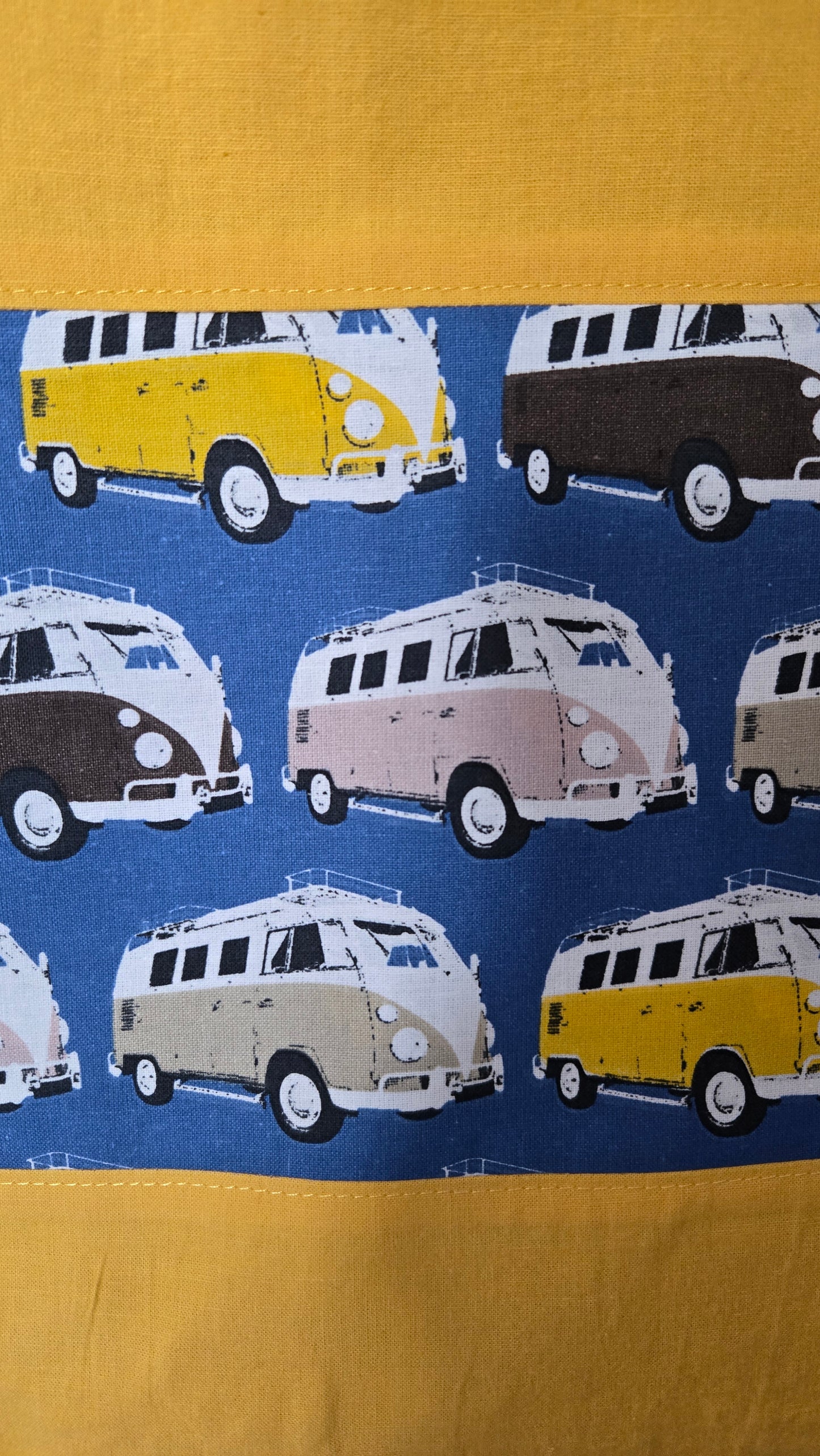 Tote bag "Combi" bleu et jaune