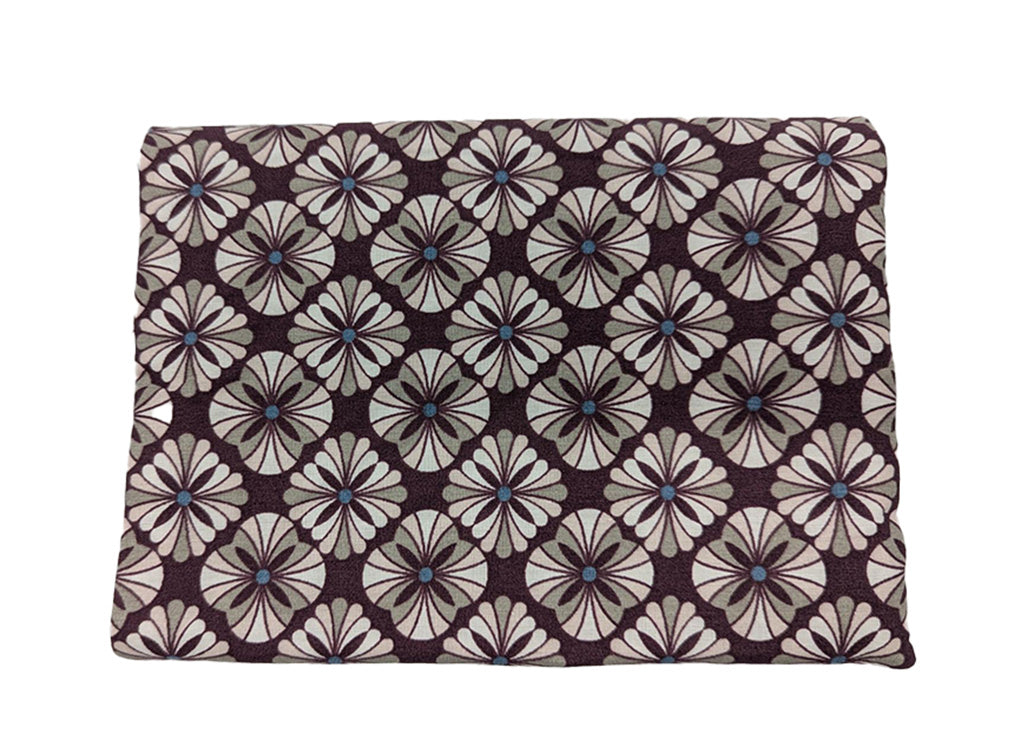 Pochette à bijoux de voyage fleurs prunes