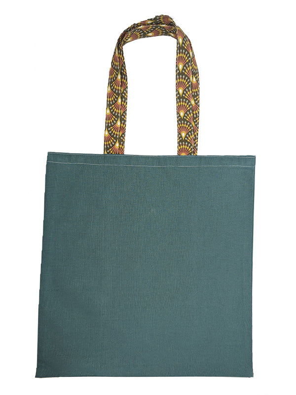 Sac pliable vert avec éventails