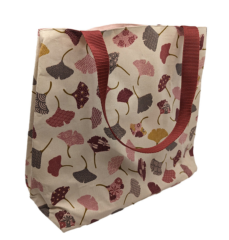 Sac à pressions "Ginkgo" rose