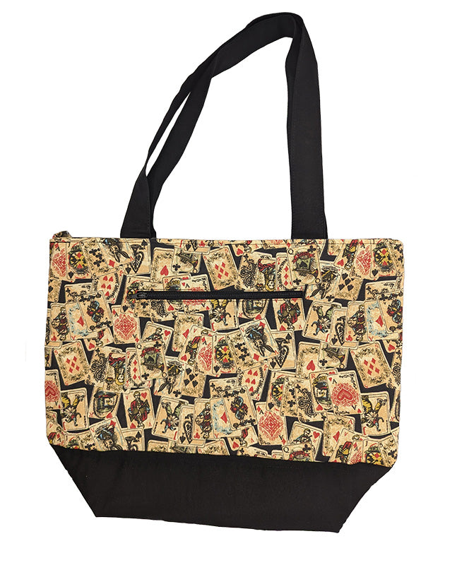Sac bicolore zippé "Poker"