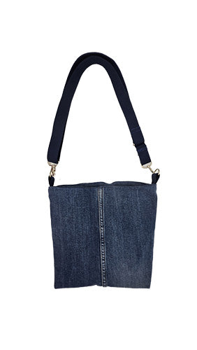 Sac à bandoulière artisanal jeans et manga