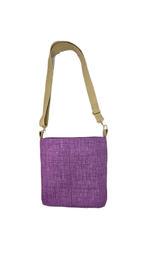 Sac à bandoulière artisanal violet