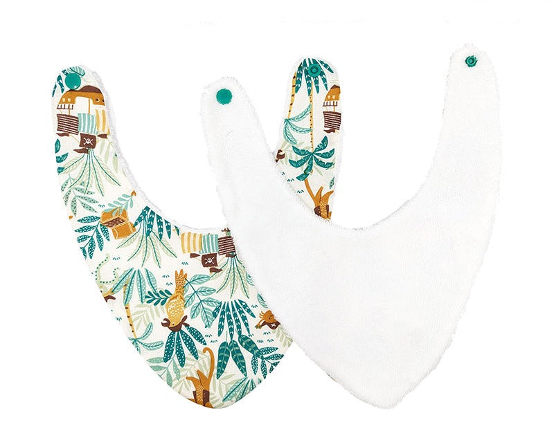 Bavoir bandana "Jungle pirate" - 6 à 18 mois