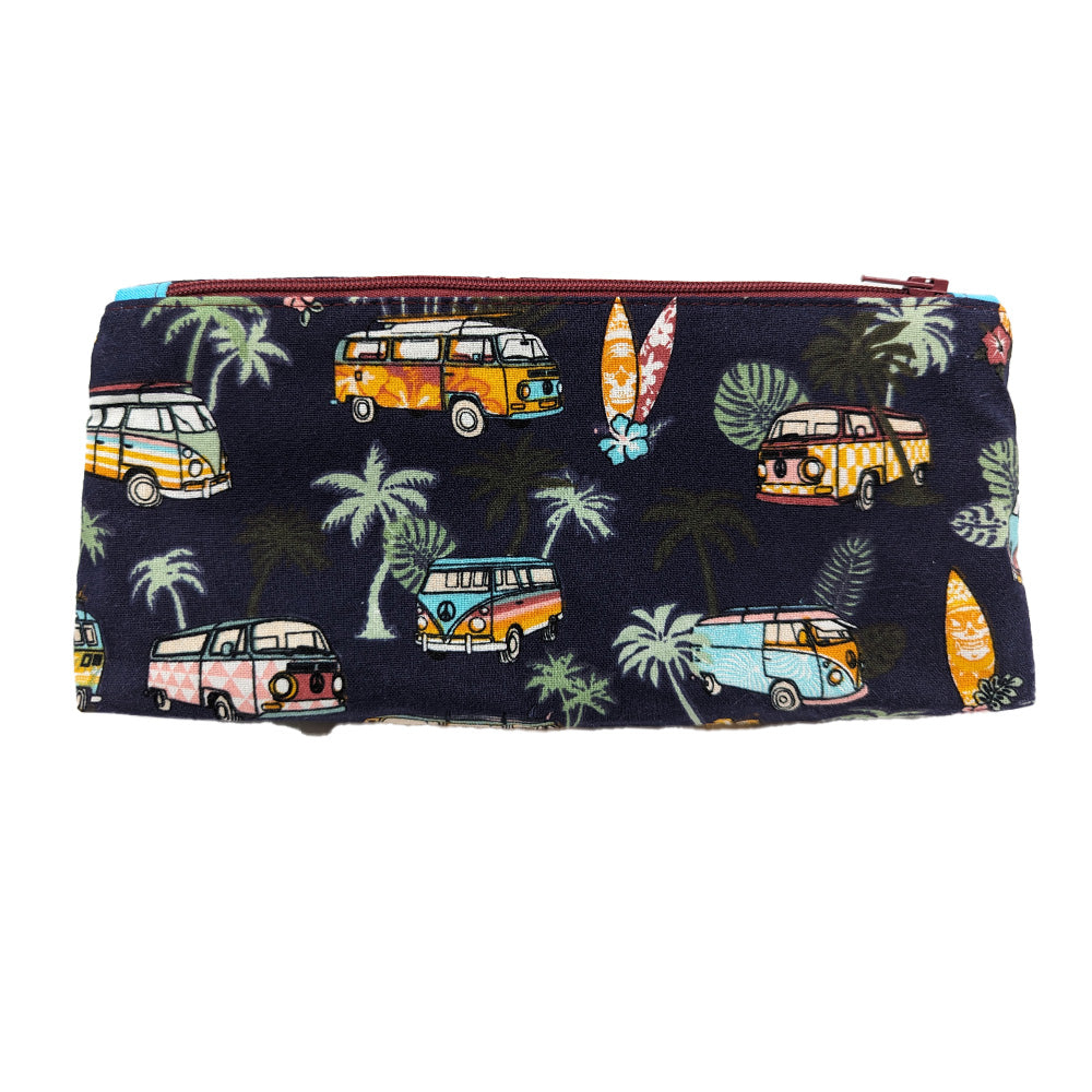Trousse avec poche extérieure "Combi" bleu marine