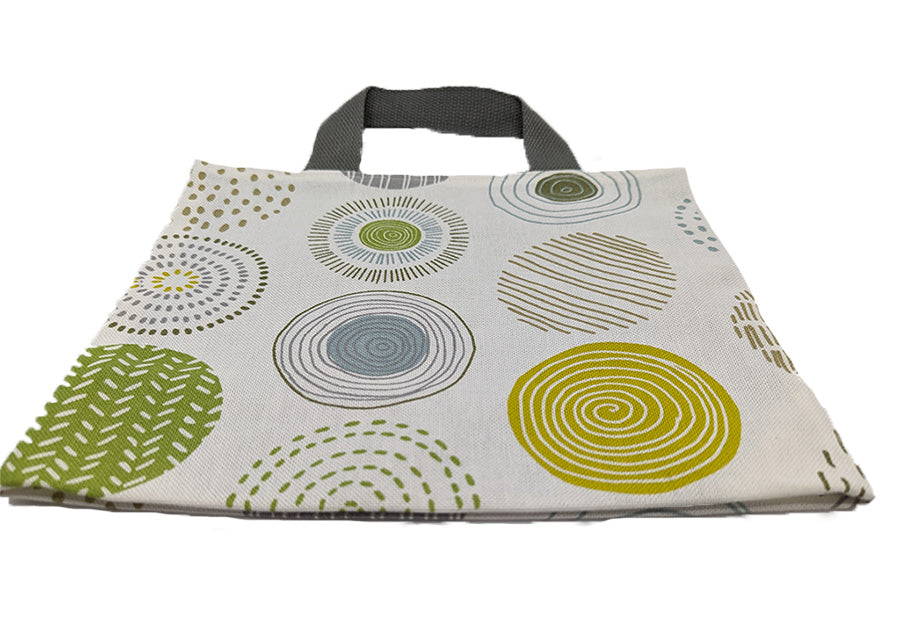 Mini tote bag "Green Circles"