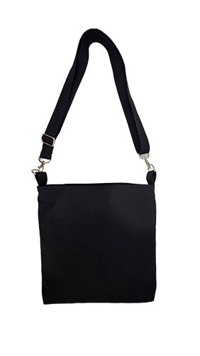 Sac à bandoulière artisanal black & white
