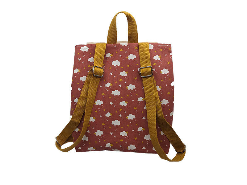 Sac à dos enfant "Ciel Rouge" beige