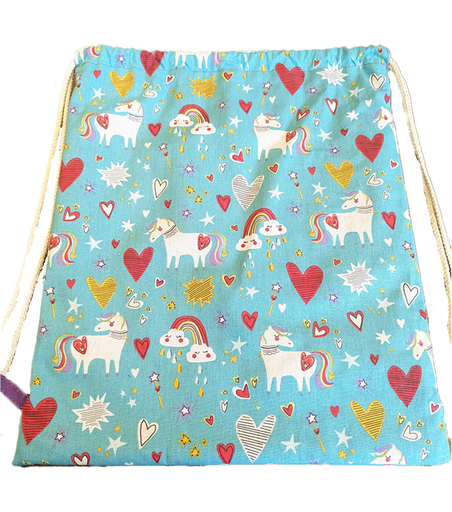 Sac à cordons enfant "Licornes"