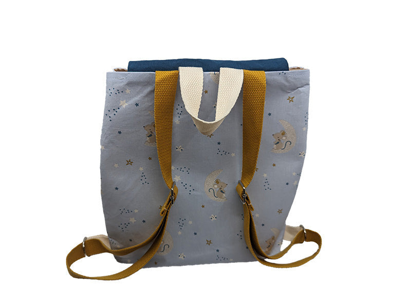 Sac à dos enfant "Petite Souris" bleu