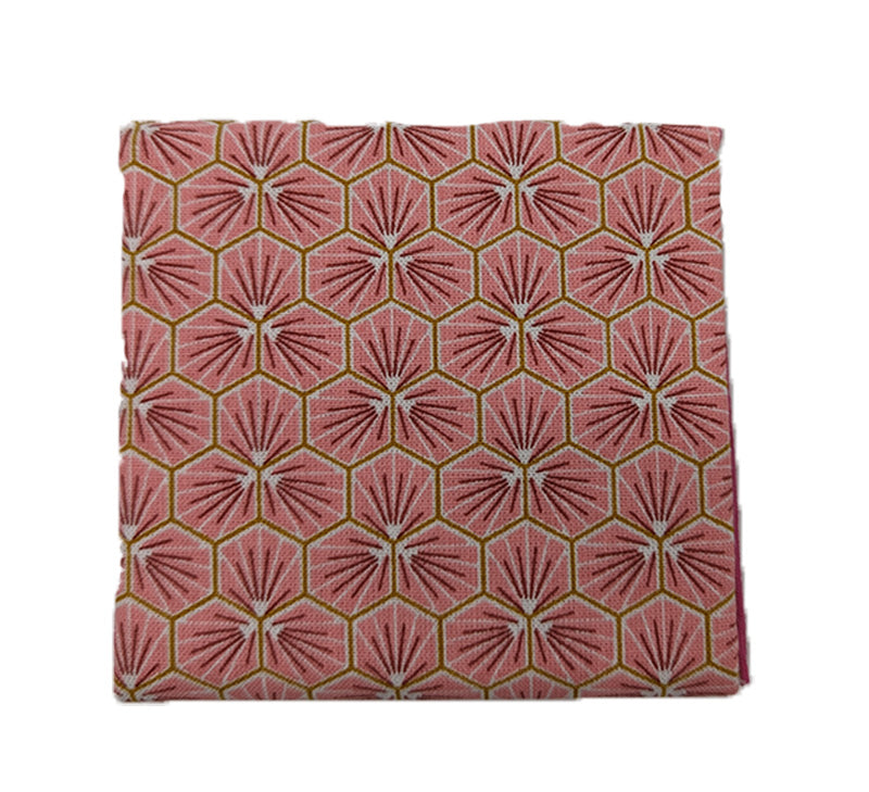 Porte-monnaie "Fleurs japonaises" rose vif