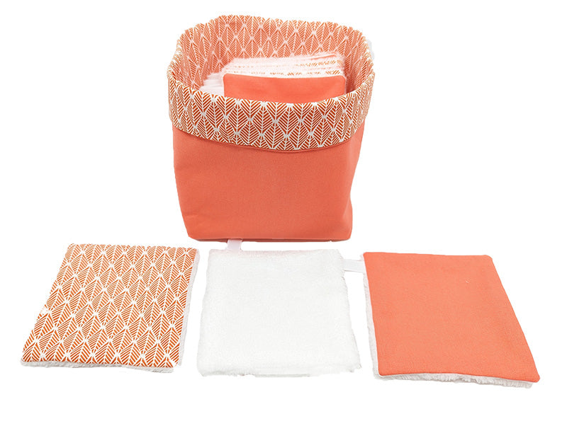 Panier à lingettes orange