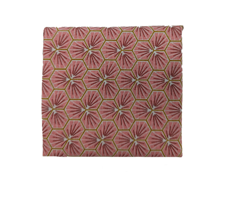 Porte-monnaie "Fleurs japonaises" rose et bordeaux