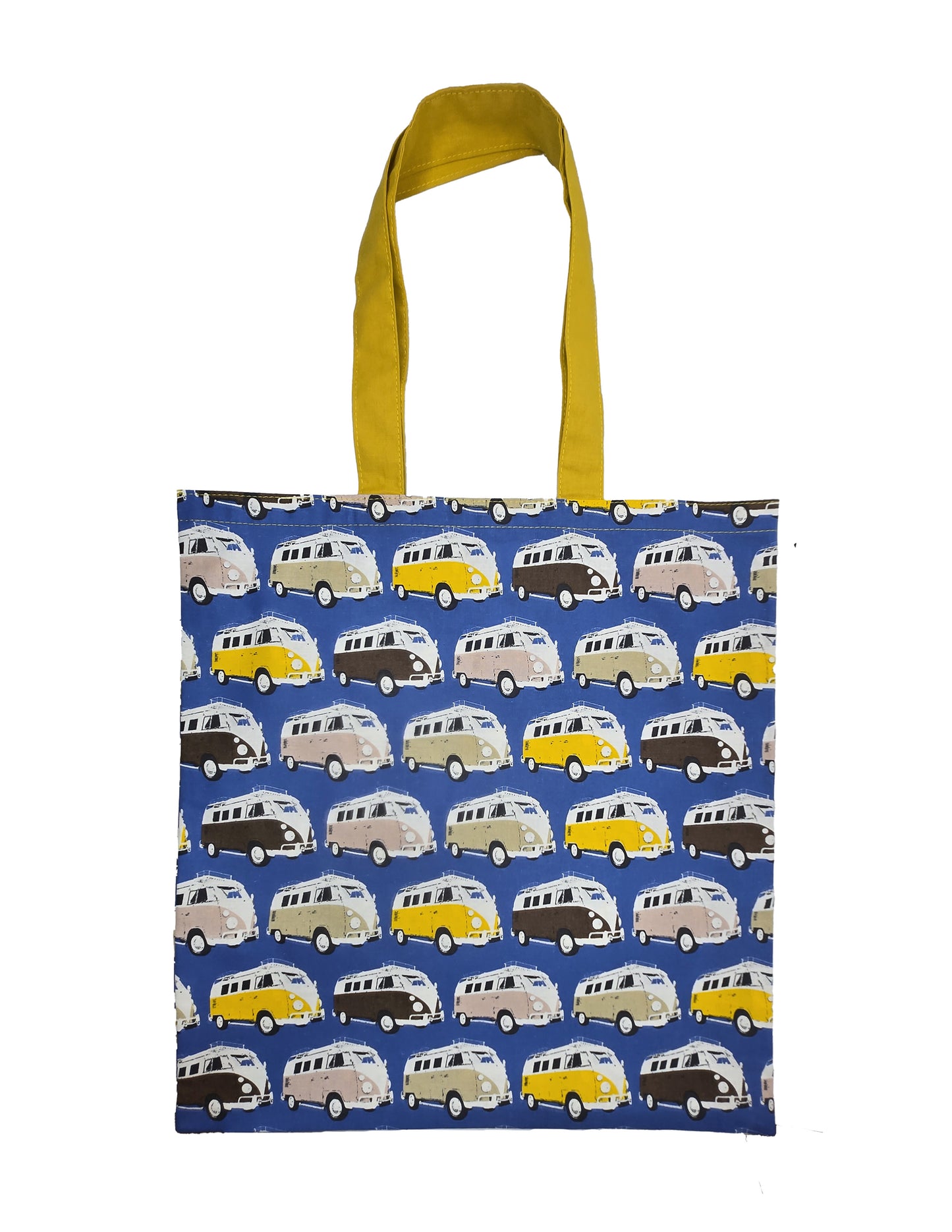 Sac pliable "Combi" bleu et jaune