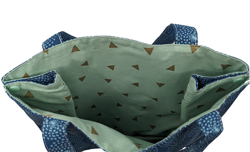 Sac à pressions "Etincelles bleues"