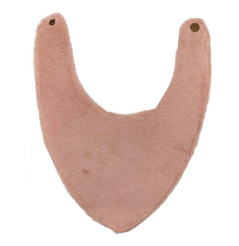 Bavoir bandana Ginkgo rose - 6 à 18 mois