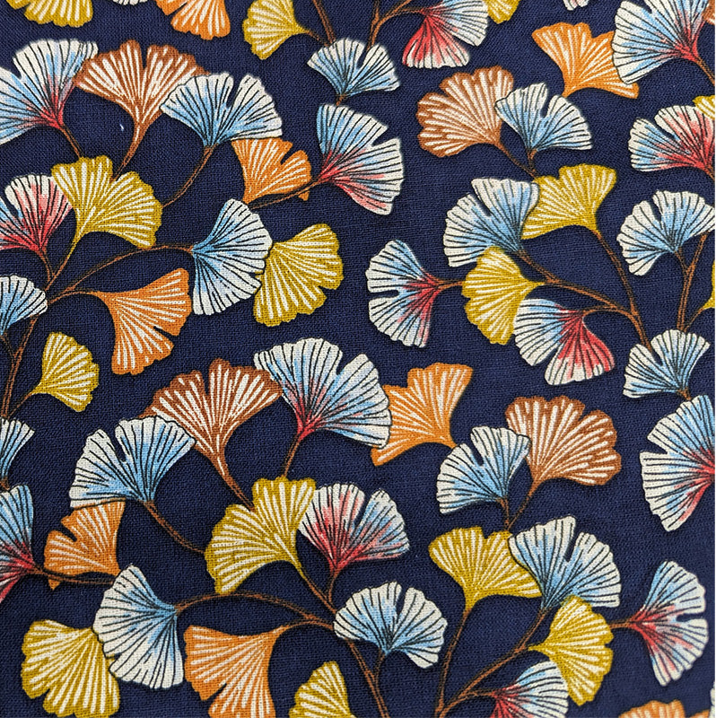 Sac pliable "Ginkgo" bleu