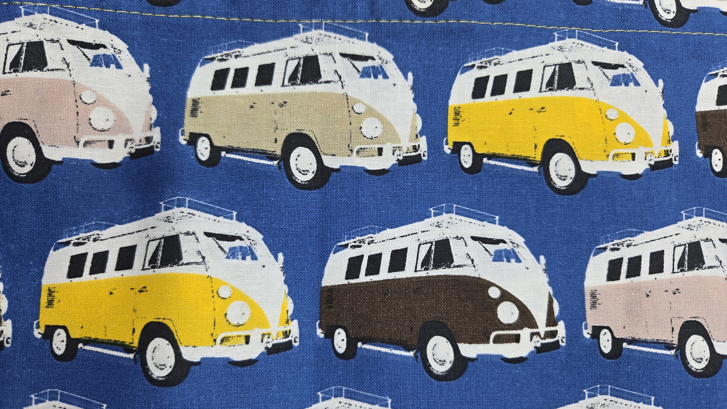 Sac pliable "Combi" bleu et jaune