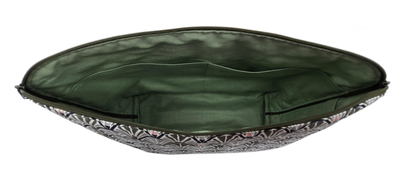 Maxi-trousse "Eventails gris"