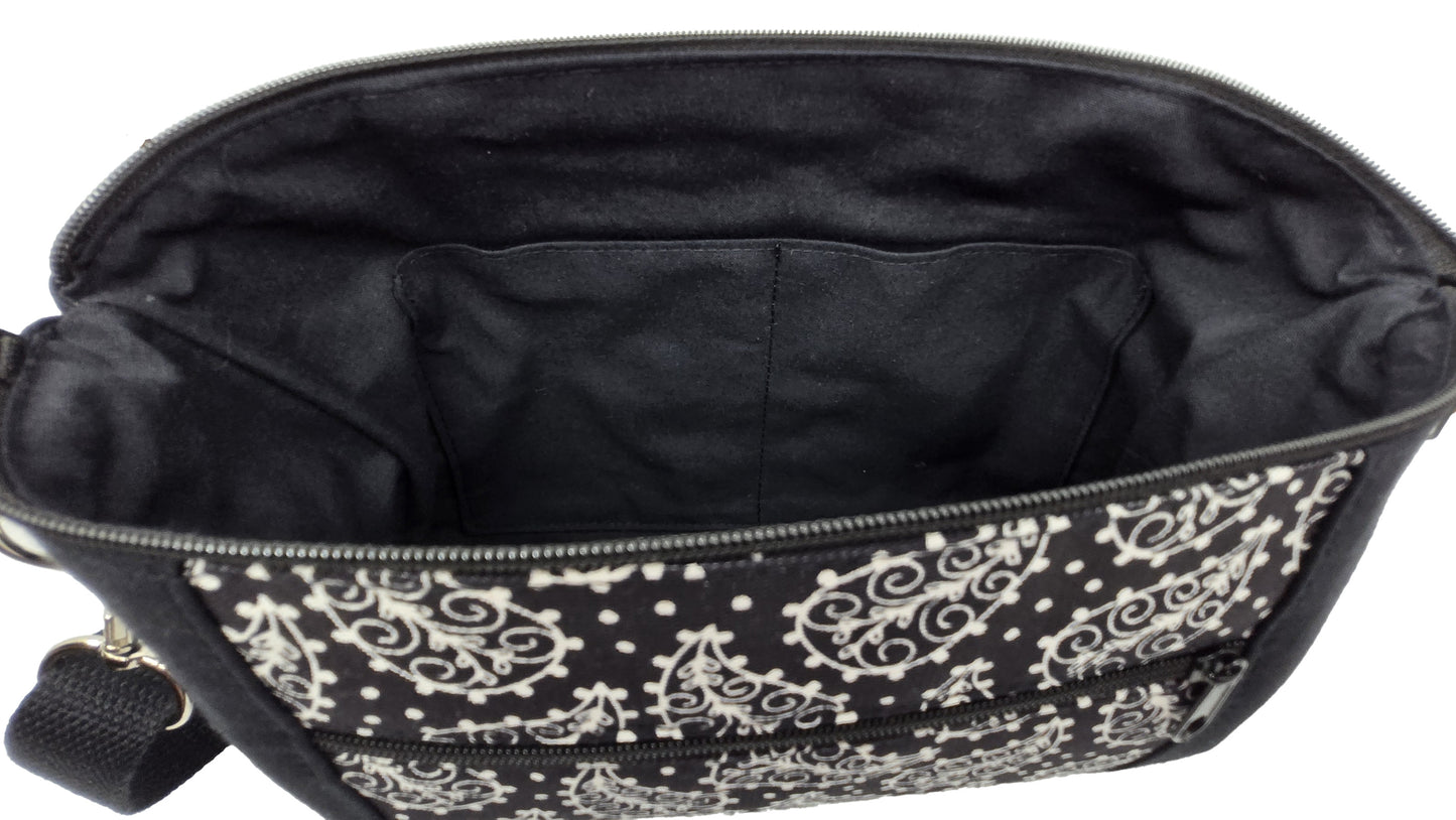 Sac à main artisanal Black & White