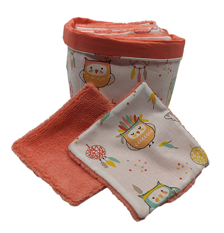 Panier à lingettes "Chouettes"