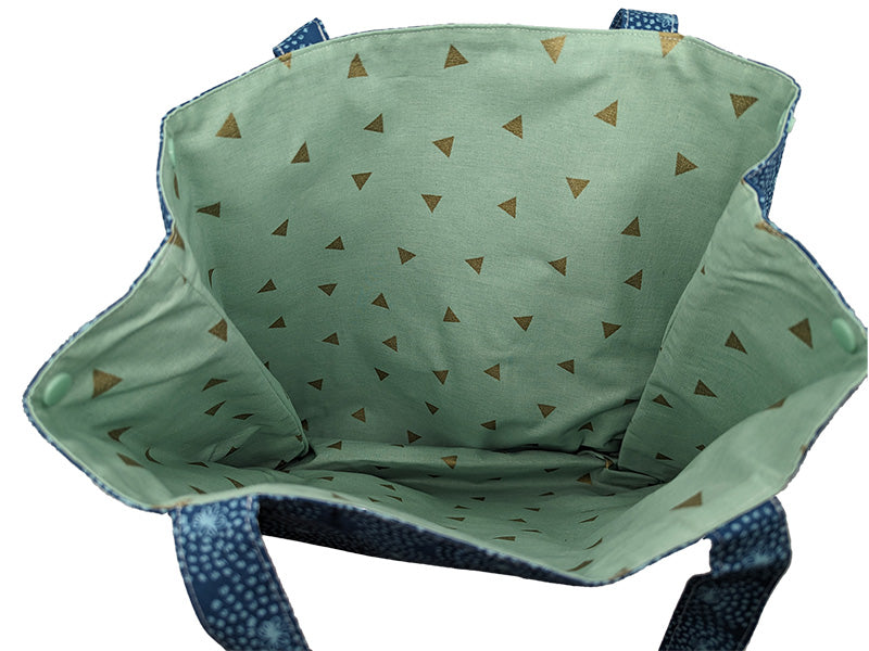 Sac à pressions "Etincelles bleues"
