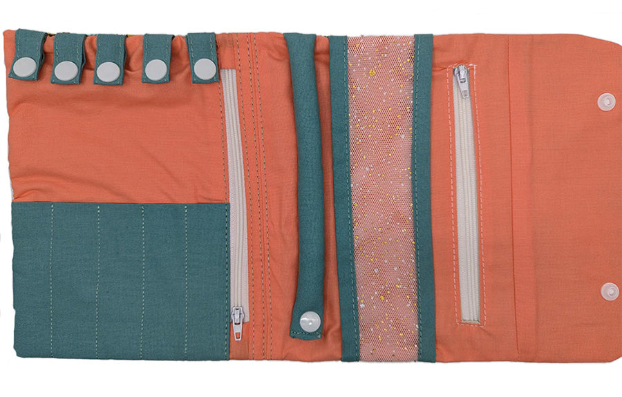 Pochette à bijoux de voyage "Combi" vert