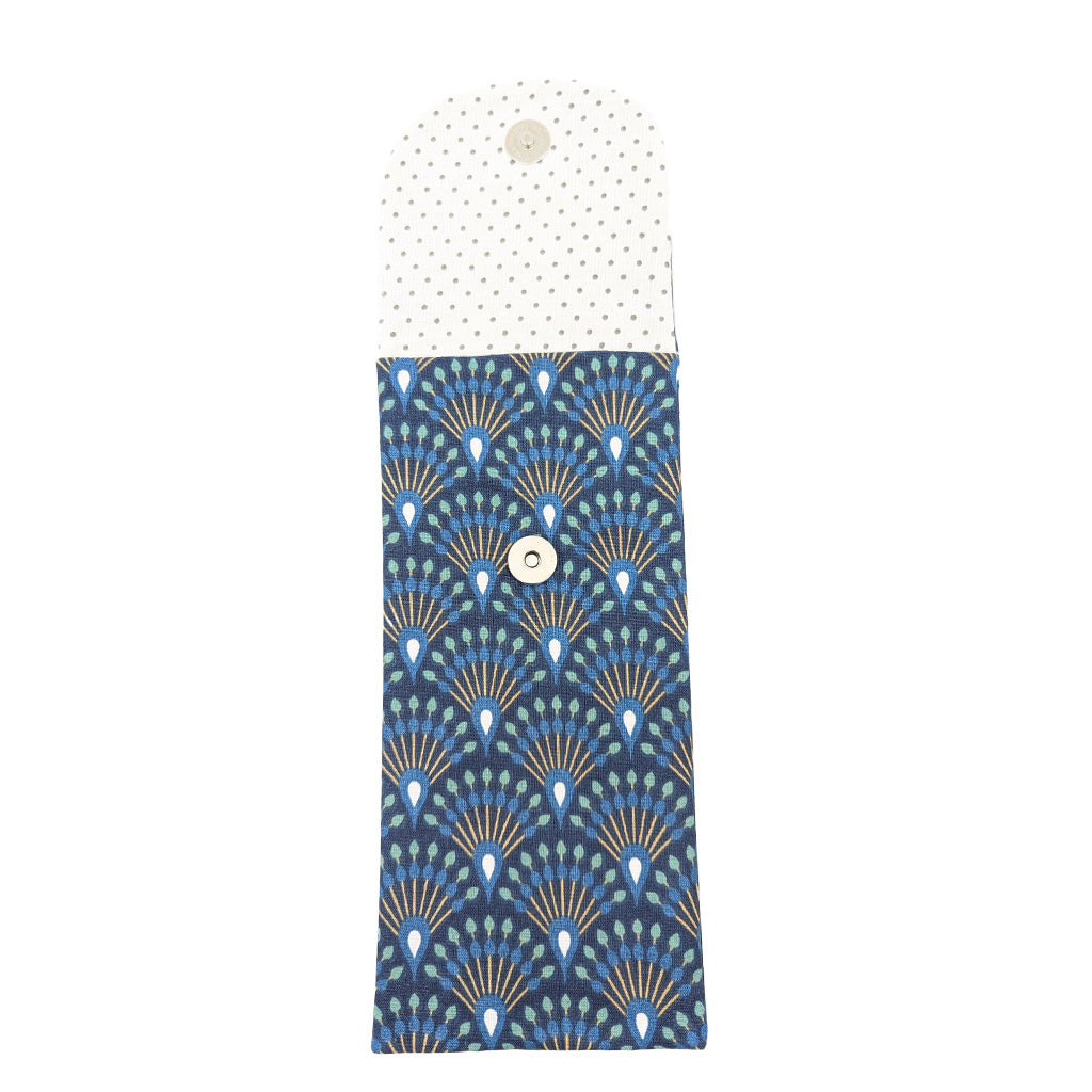 Etui à brosse à dents "Paons Bleus"