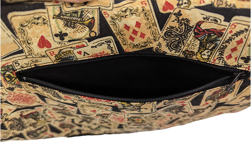 Sac bicolore zippé "Poker"