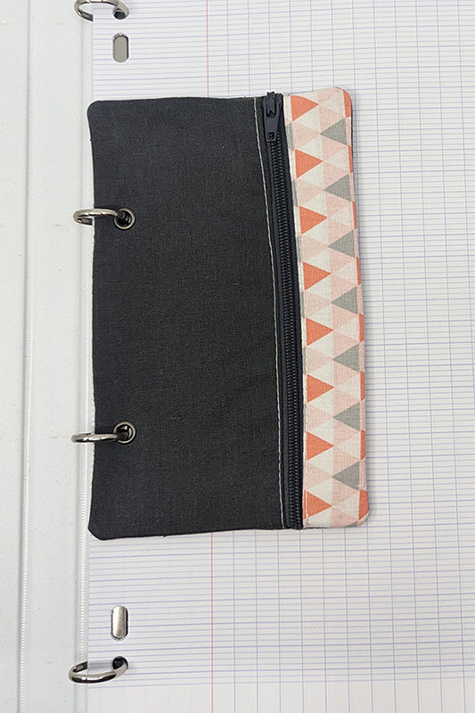 Trousse pour classeur "Triangles" anthracite