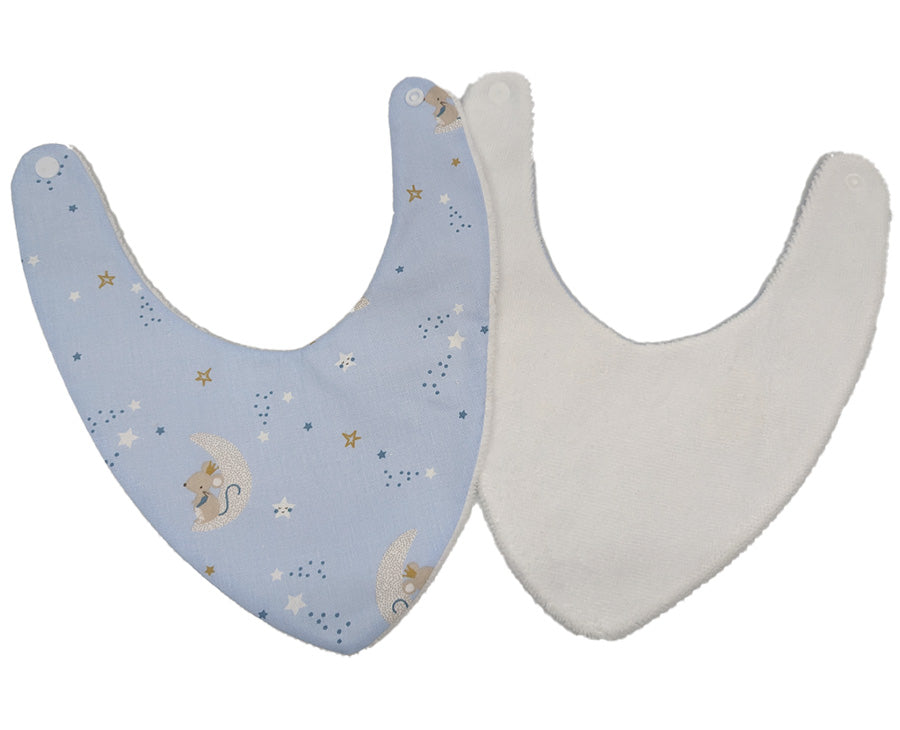 Bavoir bandana "Petite Souris" - 6 à 18 mois