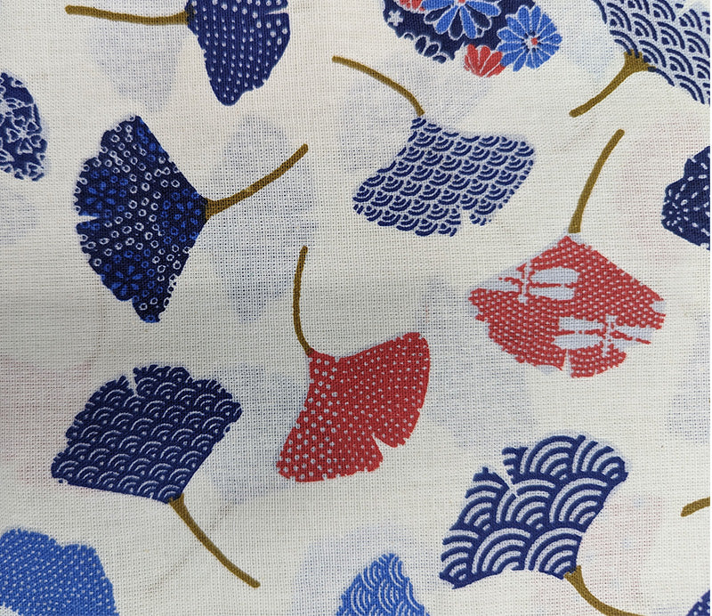 Sac pliable "Ginkgo bleu ciel"