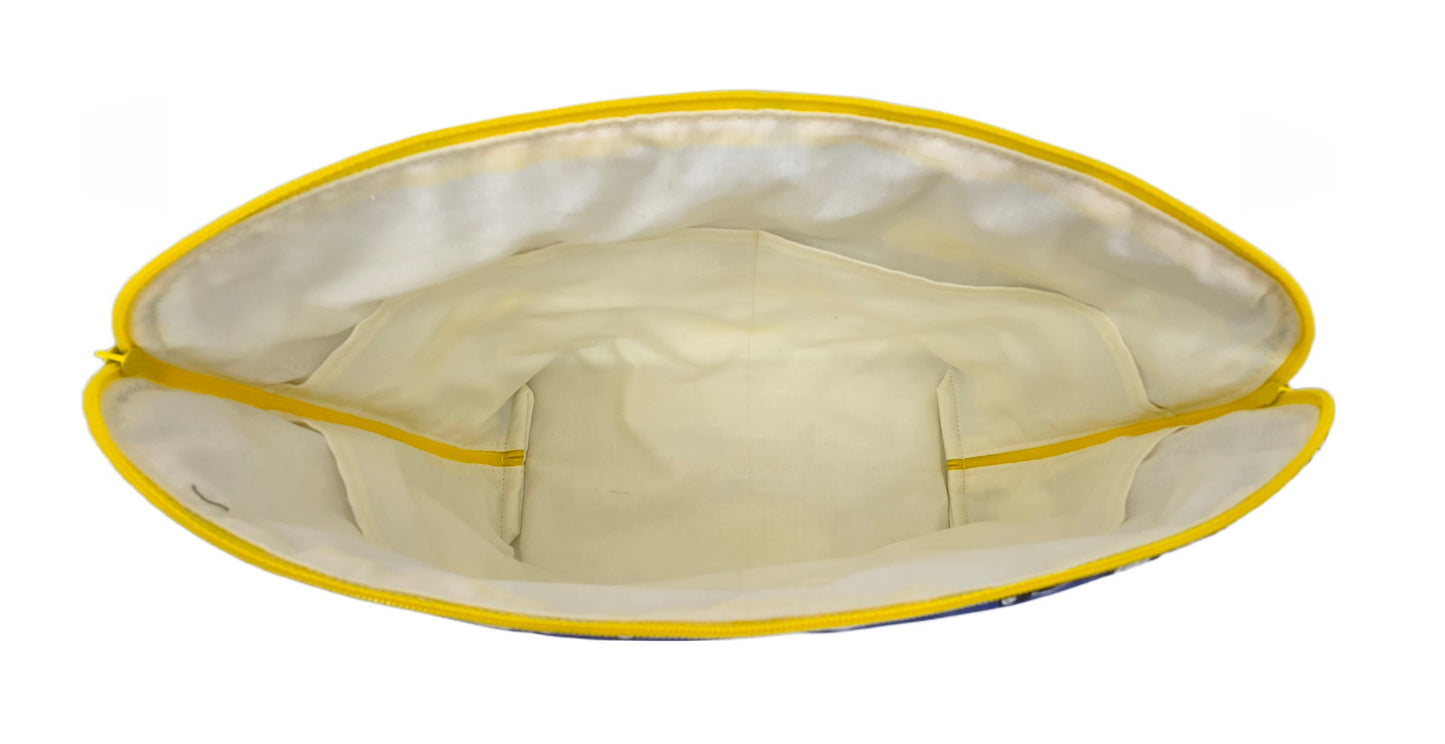 Maxi-trousse "Combi" bleue et jaune