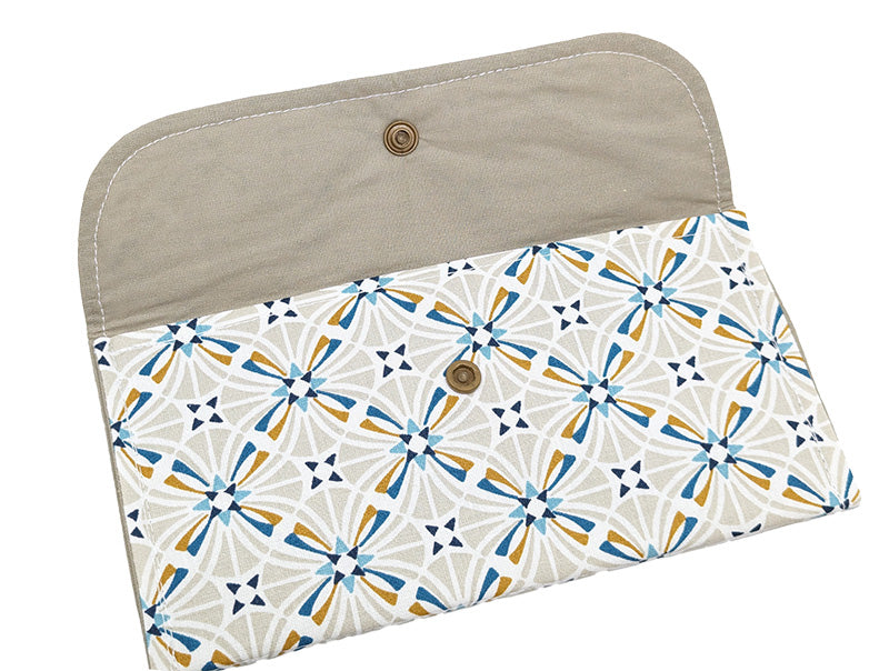 Pochette double "Arabesque" beige