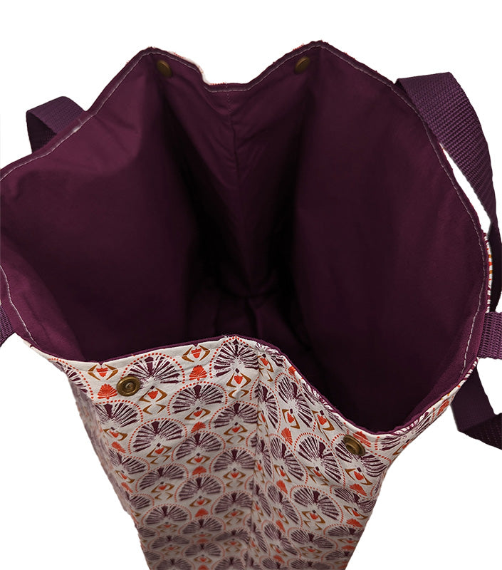 Sac à pressions "Maïa" violet