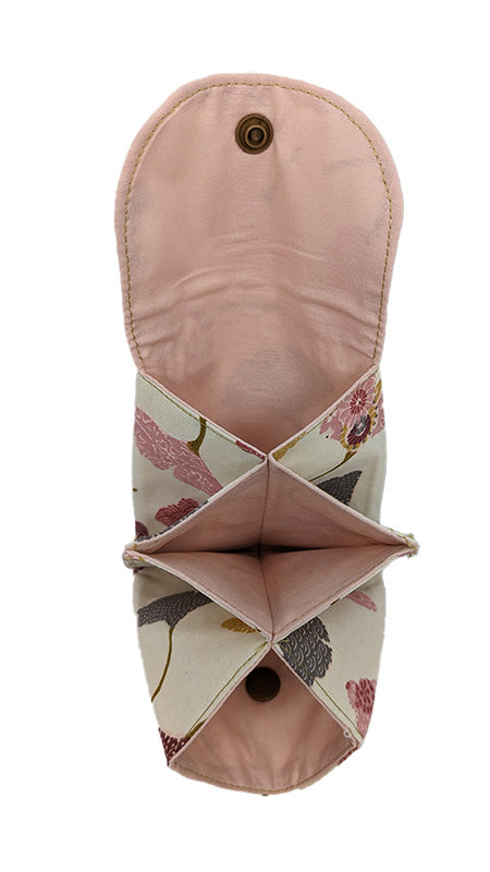 Porte-monnaie origami ginkgo rose