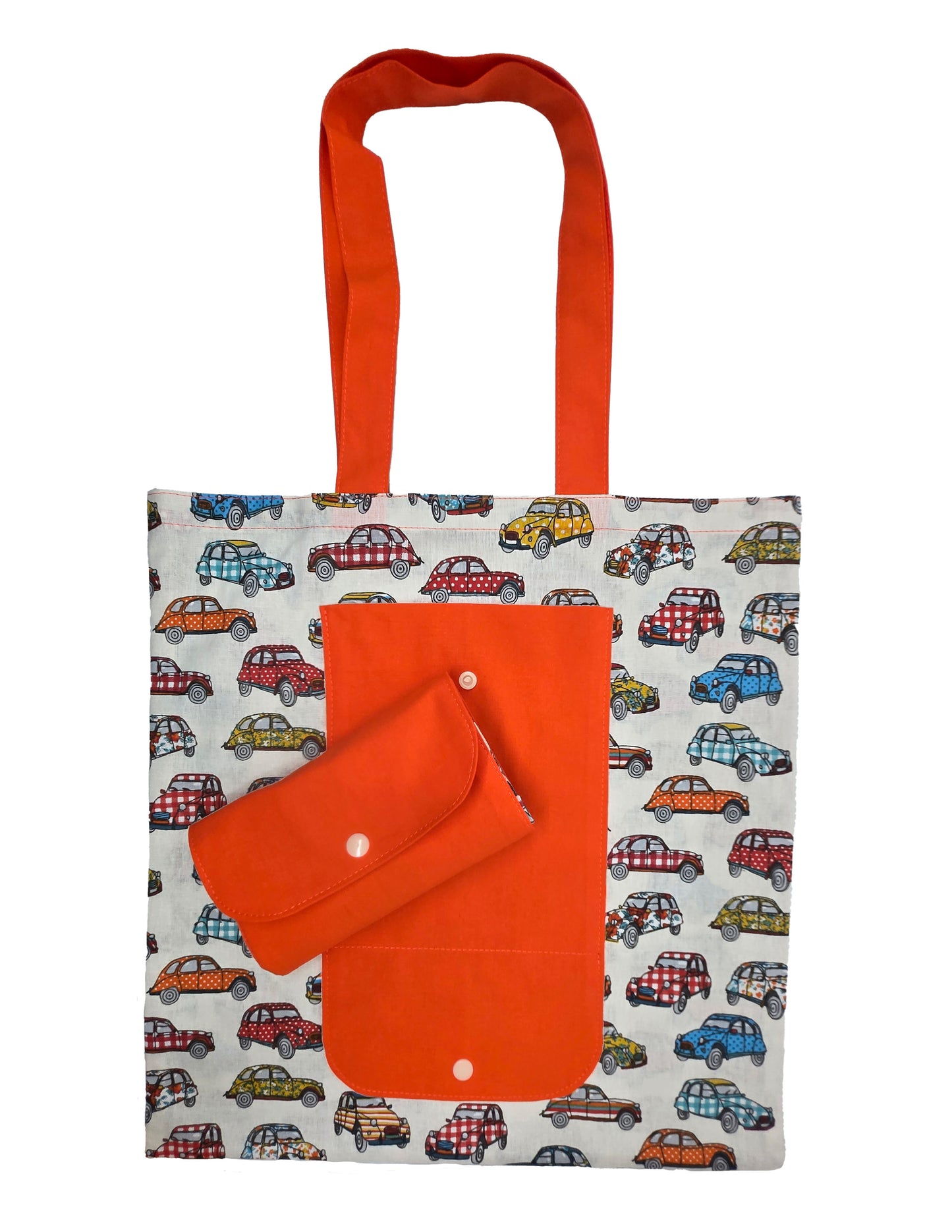 Sac pliable "Coccinelles" orange