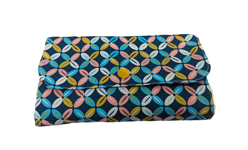 Sac pliable blanc et bleu