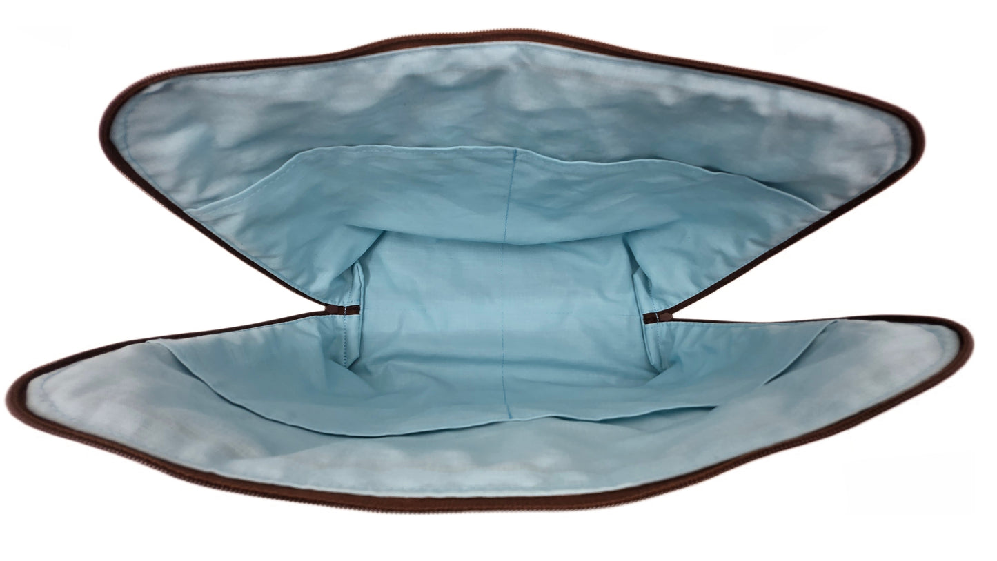 Maxi-trousse "Fleurs bleues"