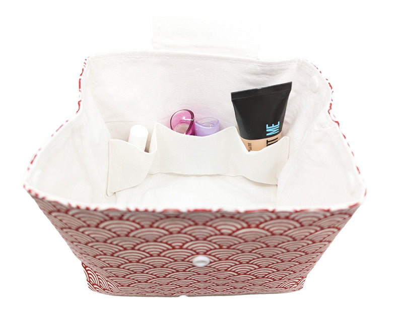 Trousse à grande ouverture rouge et blanche