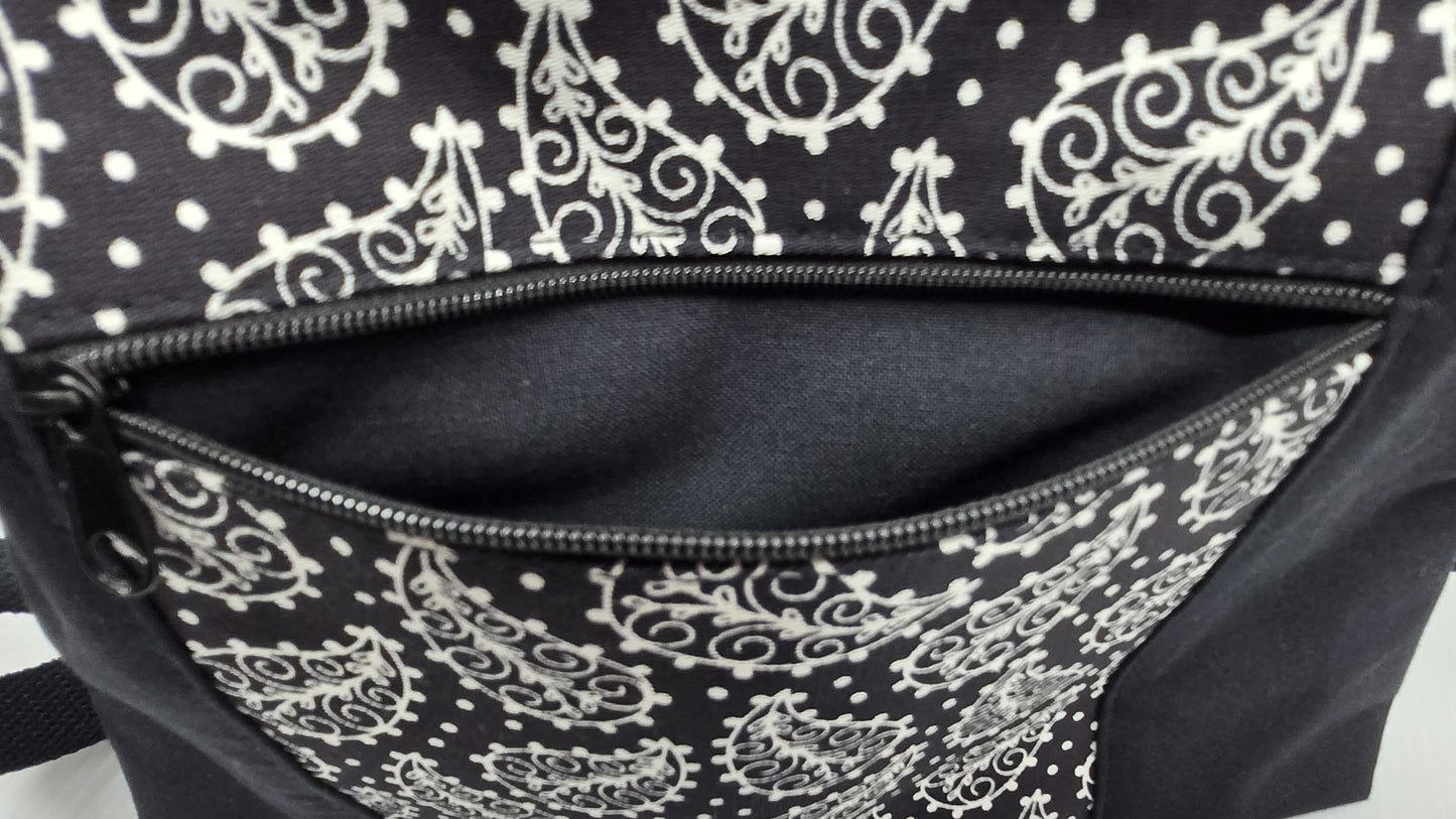Sac à main artisanal Black & White