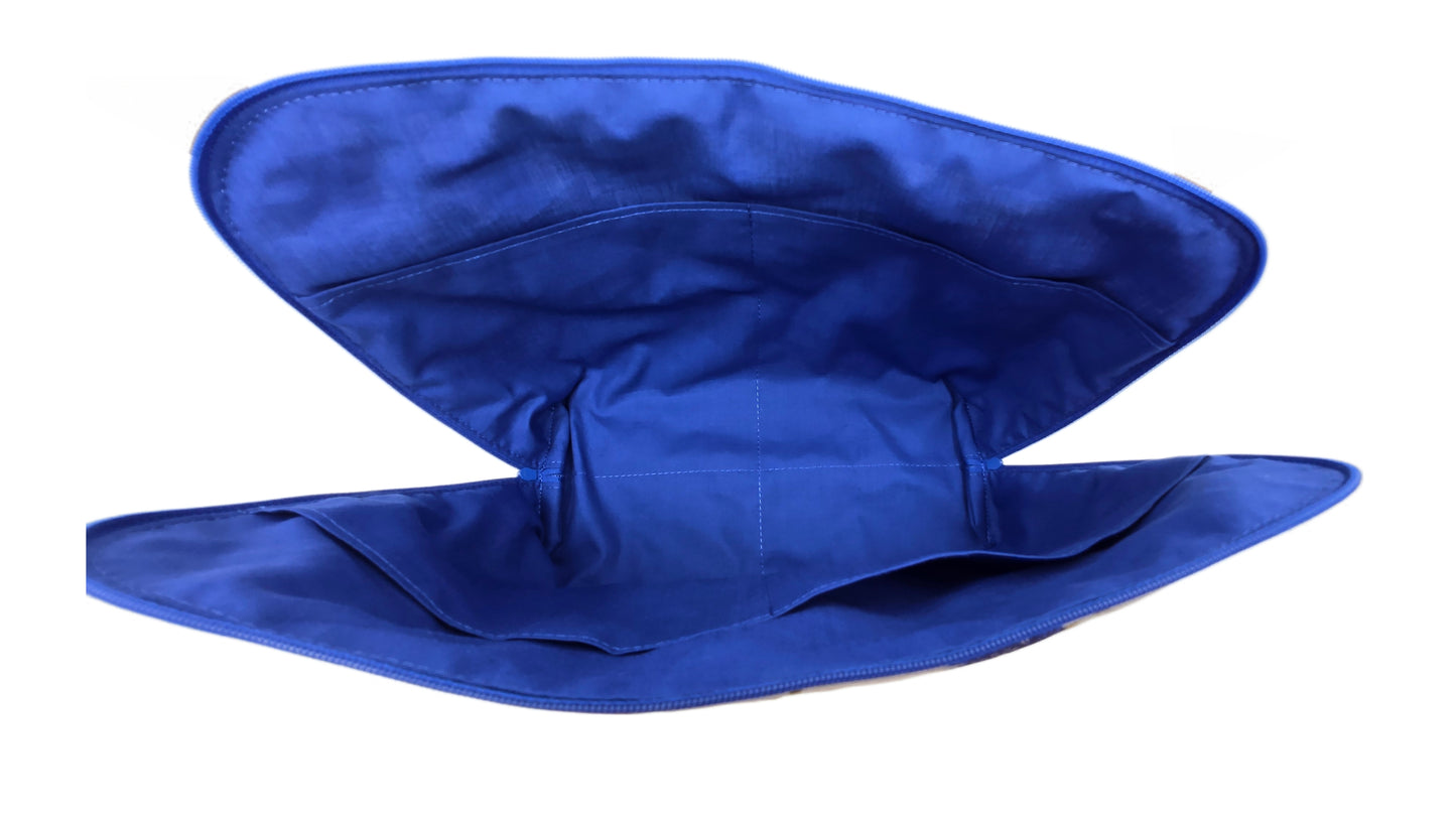 Maxi-trousse "Ginkgo" bleue et rouge