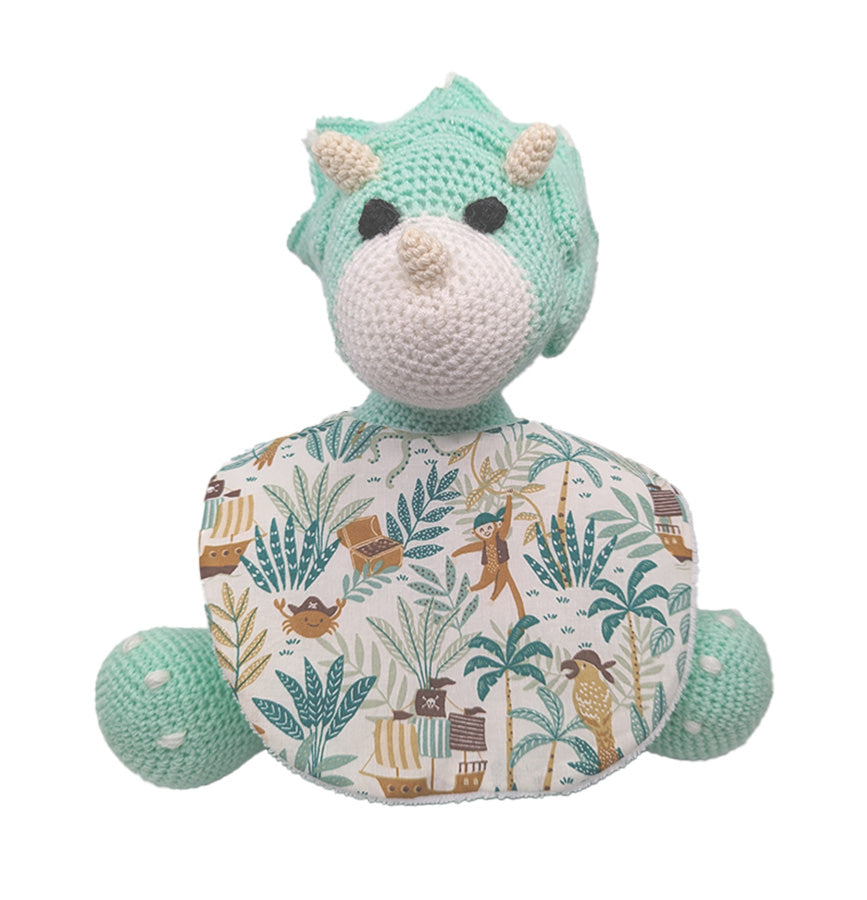 Bavoir rond "Jungle pirate" - 6 à 18 mois